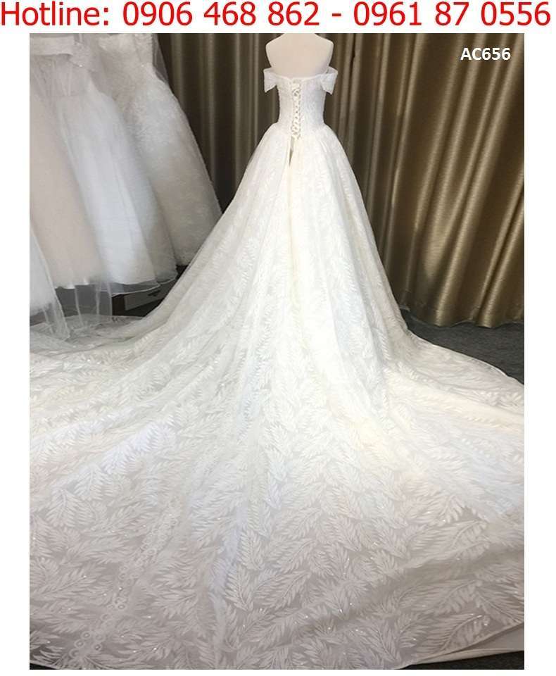 Váy cưới công chúa ren lộng lẫy AC656